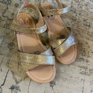 H&M Gold Glitter Kids Sandals